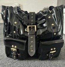Mulberry Roxanne Tote Bag Black Patent Leather 