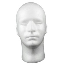 Male Foam Mannequin Head Model