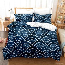 3D Japanese Style Wave Pattern