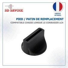 Replacement skate foot compatible with LE CORBUSIER LC4 lounge chair
