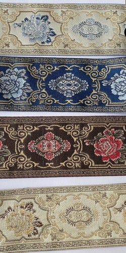 Jacquard woven ribbon trim - jacquard,