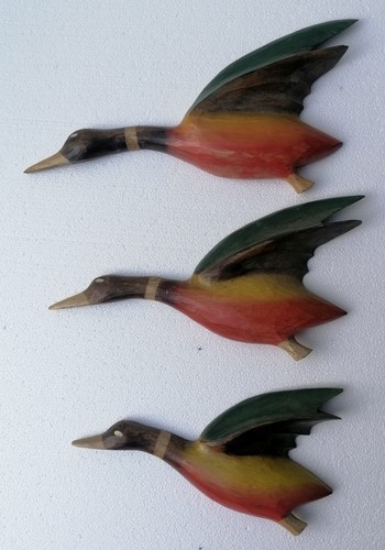 Family flying ducks wooden - family,