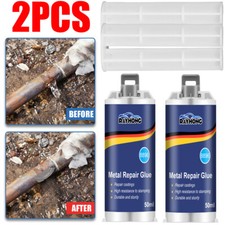 2PCS Liquid Metal Filler, Metal Repair Gel Paste A&B, Metal Bonding Repair Paste