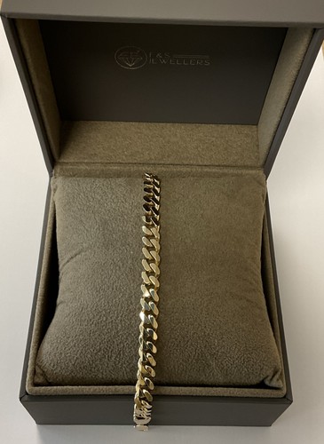 9ct gold curb link bracelet - 9ct,