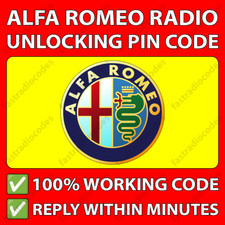 ✅ALFA ROMEO RADIO CODE