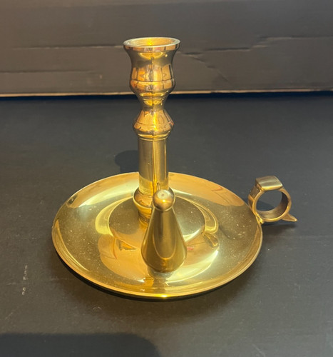 Brass chamberstick candlestick