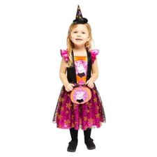 Halloween Girls Peppa Pig Witch Dress Costume