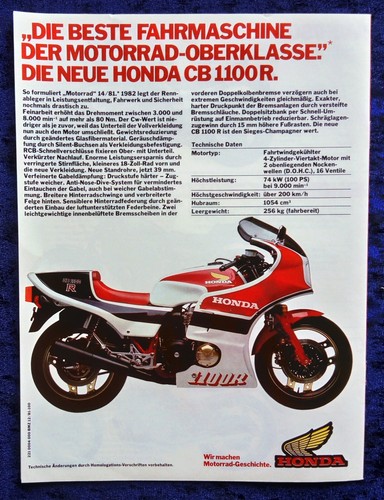 Honda brochure 1981 cb - honda,