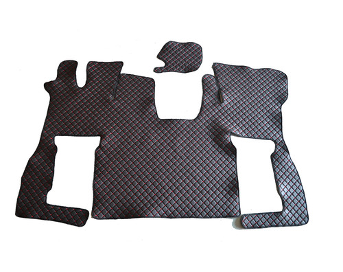 Black with red stitches eco - with,