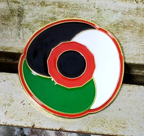 Palestine poppy 3cm metal - 3cm,