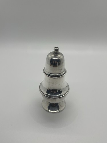 Silver plate salt shaker - silver,