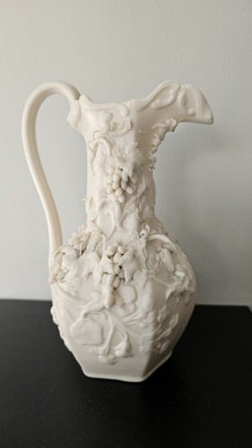 Antique white parian ware hop - antique,