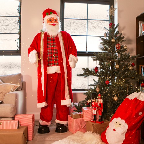 5ft tall animated santa prop - 5ft,