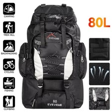 80L Large Waterproof Backpack