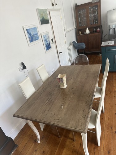 Elegant solid iroko dining - solid,