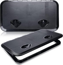 Marine Boat Black Deck Inspection Access Hatches storage Locker 606mm x 353mm 