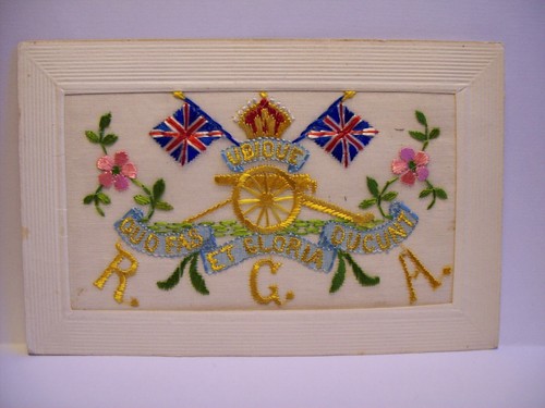 Ww1 french silk postcard - french,