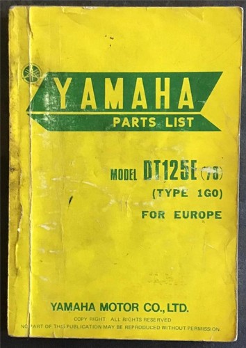 Yamaha dt125e - dt125e, (type