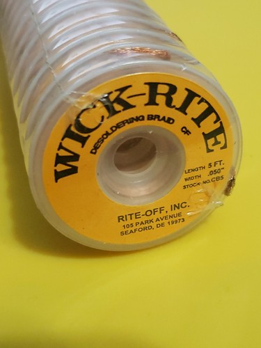 Wick rite desoldering braid - wick,