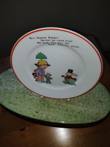 Shelley nurseryware plate - shelley,