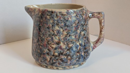 Antique spongeware jug - antique,