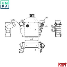 CHARGE AIR COOLER 618 779 FOR