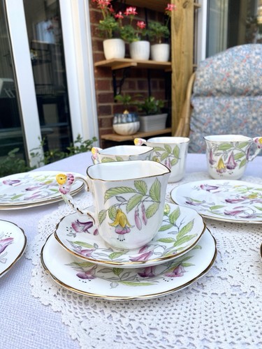 Royal stafford fuchsia tea cup - stafford,