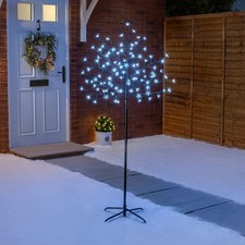 Cherry Blossom Tree 96 LED Light Up Indoor Outdoor Christmas Decoration With