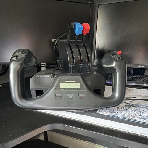 Logitech flight yoke system - yoke,