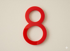 Modern Floating House Numbers