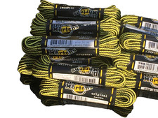 Vintage Pair Dr Martens 4mm yellow black striped cord LACES 140 cm SHOE BOOT UK