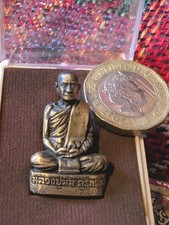 Vintage Thai Buddhist Amulet Miniature Statue 