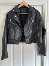 Zara Cropped Biker Jacket