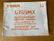 Yamaha DT80MX supplementary