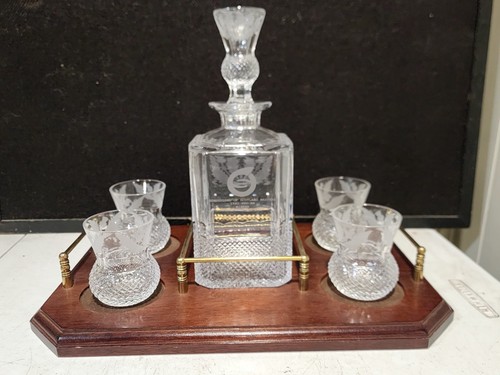 Edinburgh thistle crystal - thistle, cut
