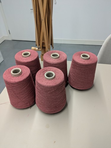 500g cone yarn old rose - cone,