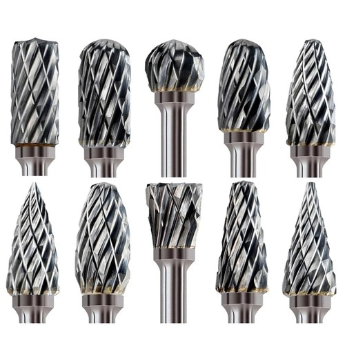 10pcs rotary burr bit - 10pcs, tungsten
