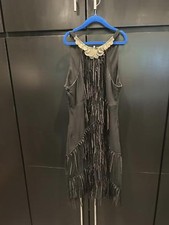 KAREN MILLEN US4 silk Art Deco