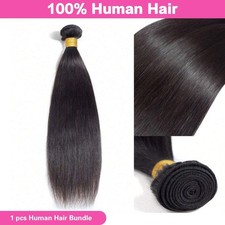 STYLE ME 12A Brazilian Straight Weft Human Hair Bundle 100% Virgin 8”-28” 1B