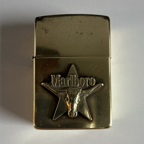 Zippo marlboro brass - brass, pocket