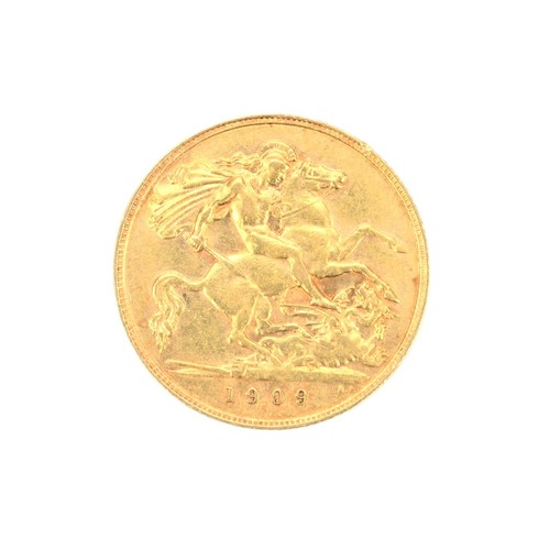 1909 gold half - gold,