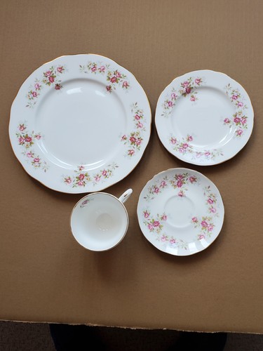 Vintage bone china dinner - vintage,