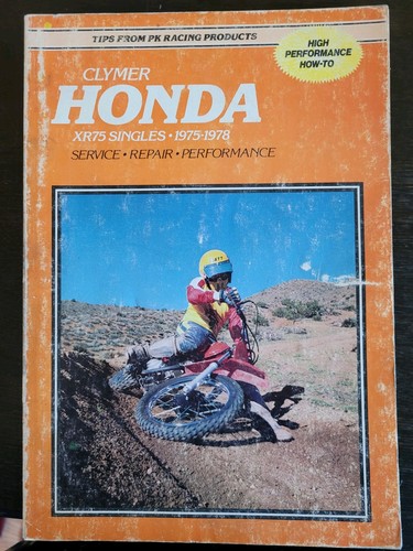 Clymer honda xr75 singles - clymer,