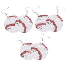  3 Pairs Sports Earrings