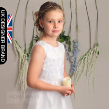 Girls Holy Communion Dresses Bridesmaid Wedding Flower Girl Dress Ivory Or White
