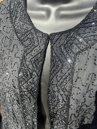 Classic black beaded - black, women’s