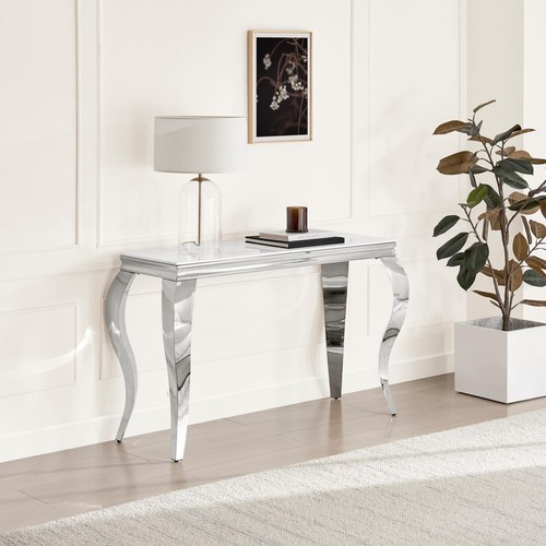 Skye white marble glass and - white,