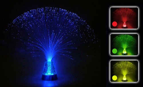 Sensory fibre optic - fibre, lamp