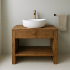 rustic wash stand shelf washstand sink unit hand crafted rustic bathroom