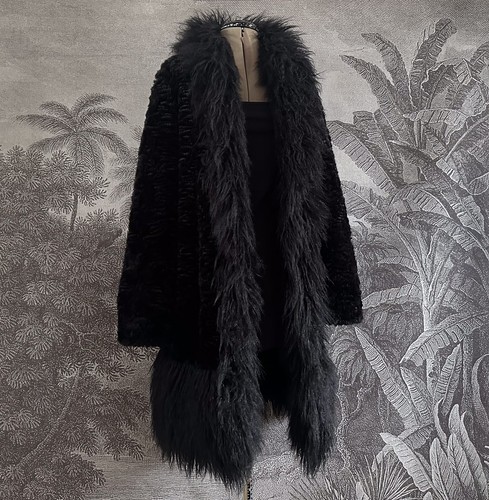 Biba afghan coat black - afghan,